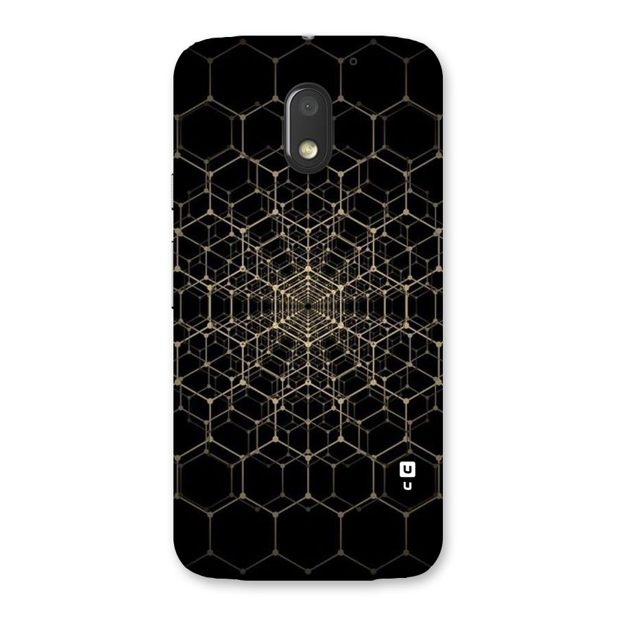 Gold Web Back Case for Moto E3 Power