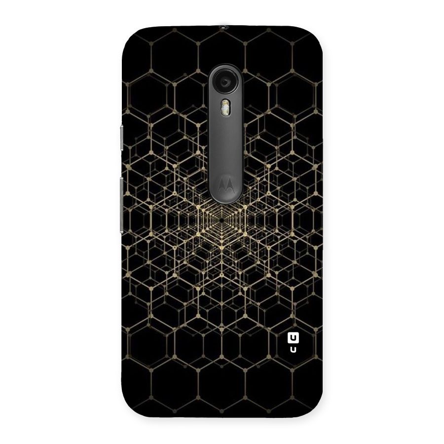 Gold Web Back Case for Moto G3
