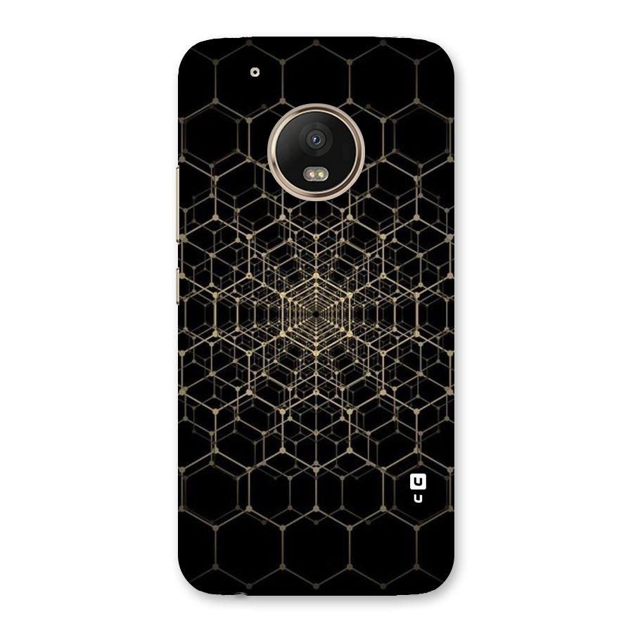 Gold Web Back Case for Moto G5 Plus