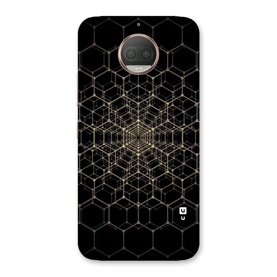 Gold Web Back Case for Moto G5s Plus