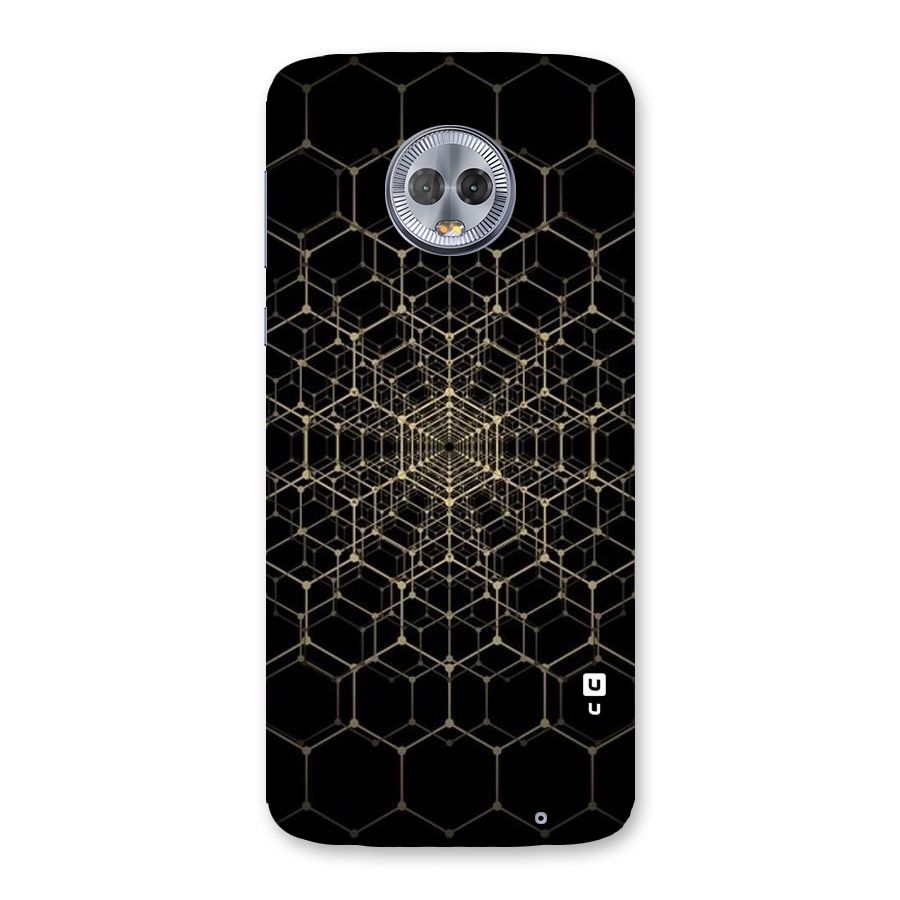 Gold Web Back Case for Moto G6 Plus