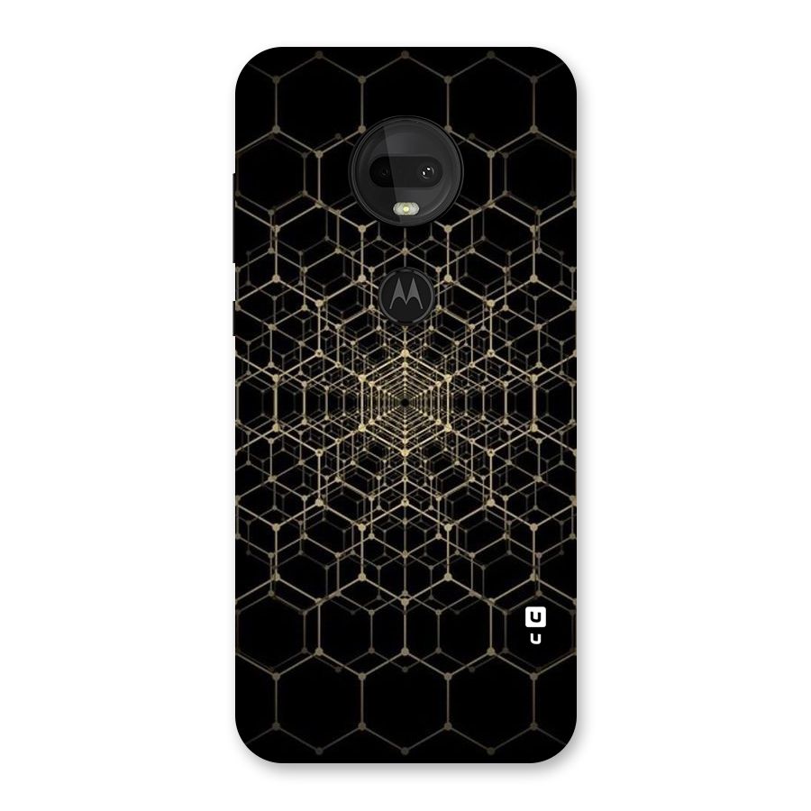 Gold Web Back Case for Moto G7
