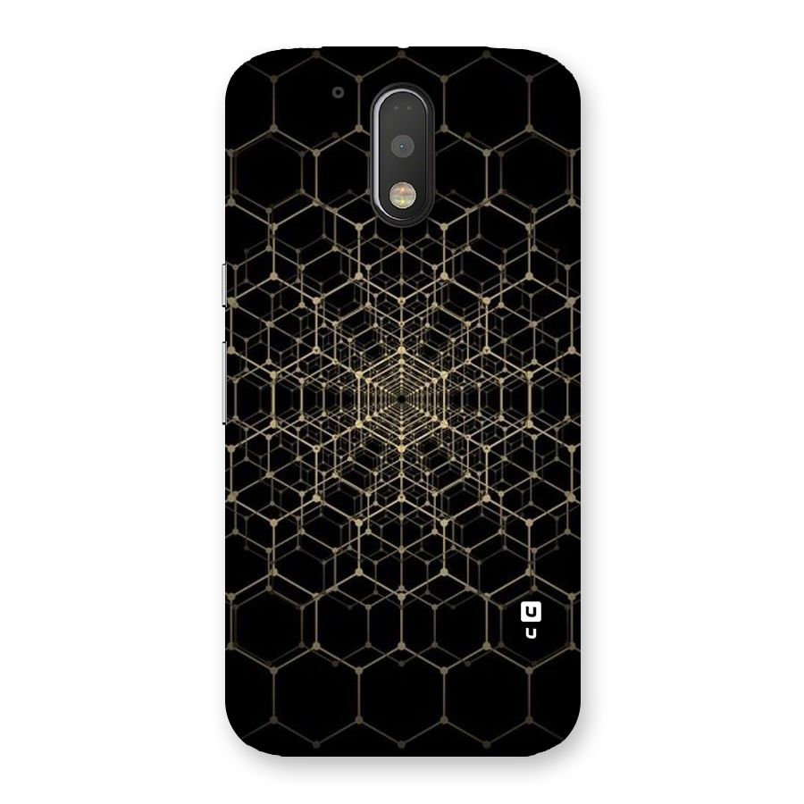Gold Web Back Case for Motorola Moto G4 Plus