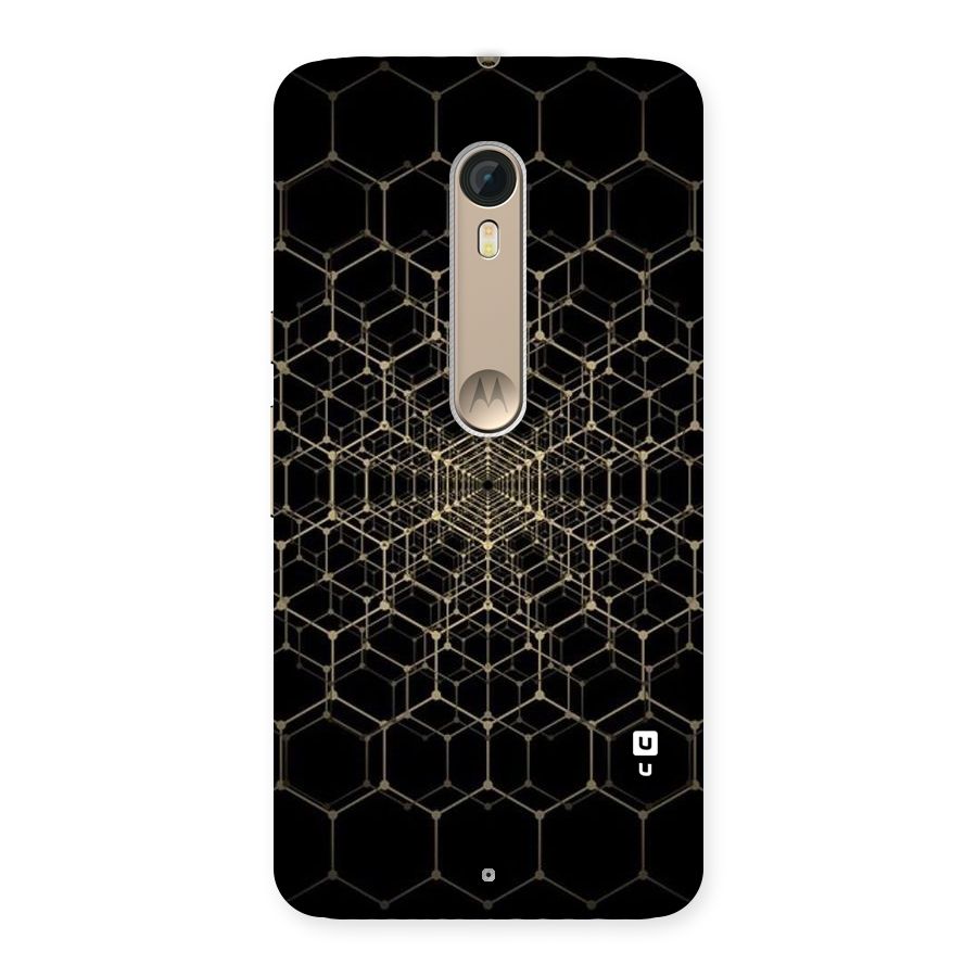 Gold Web Back Case for Motorola Moto X Style