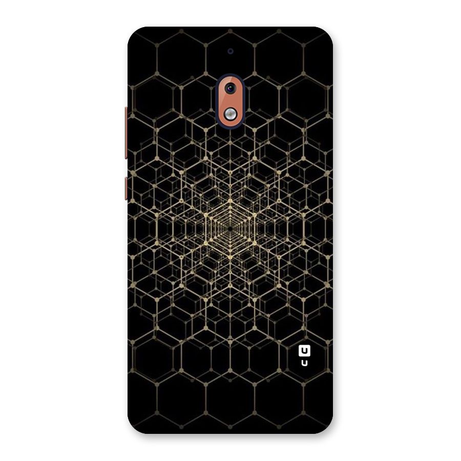 Gold Web Back Case for Nokia 2.1