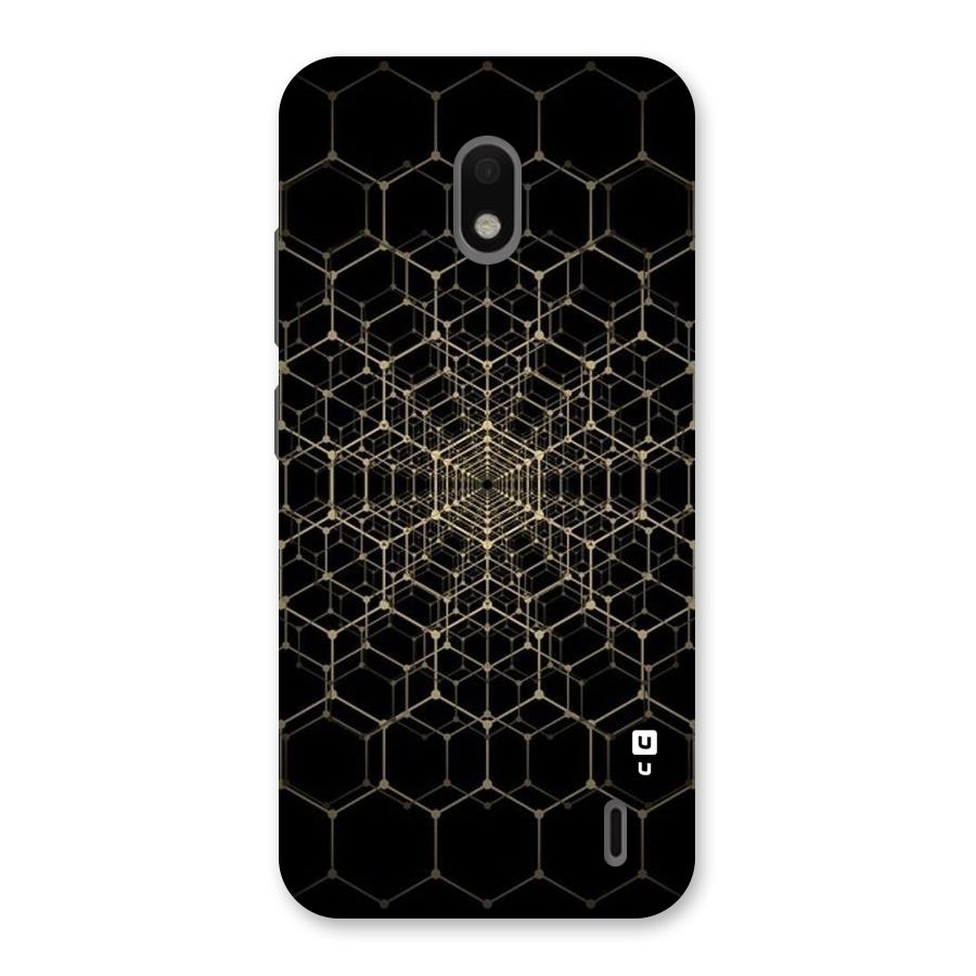 Gold Web Back Case for Nokia 2.2