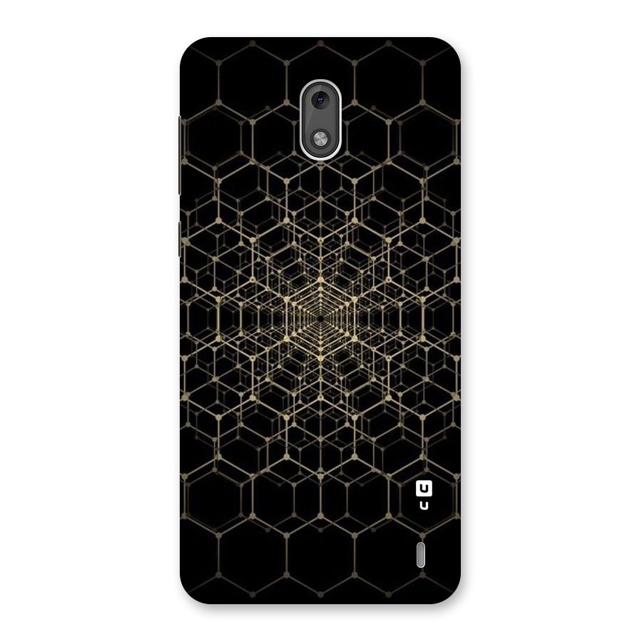 Gold Web Back Case for Nokia 2