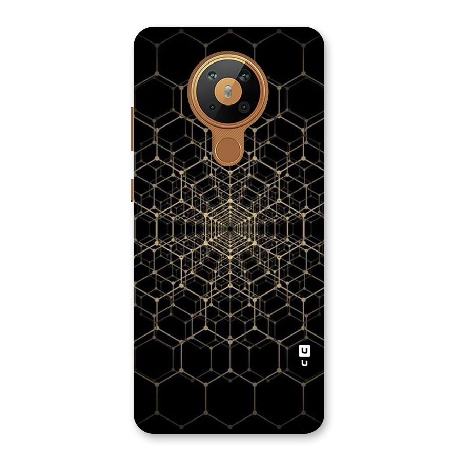 Gold Web Back Case for Nokia 5.3