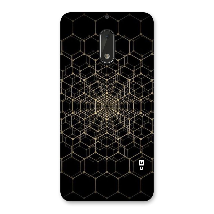 Gold Web Back Case for Nokia 6