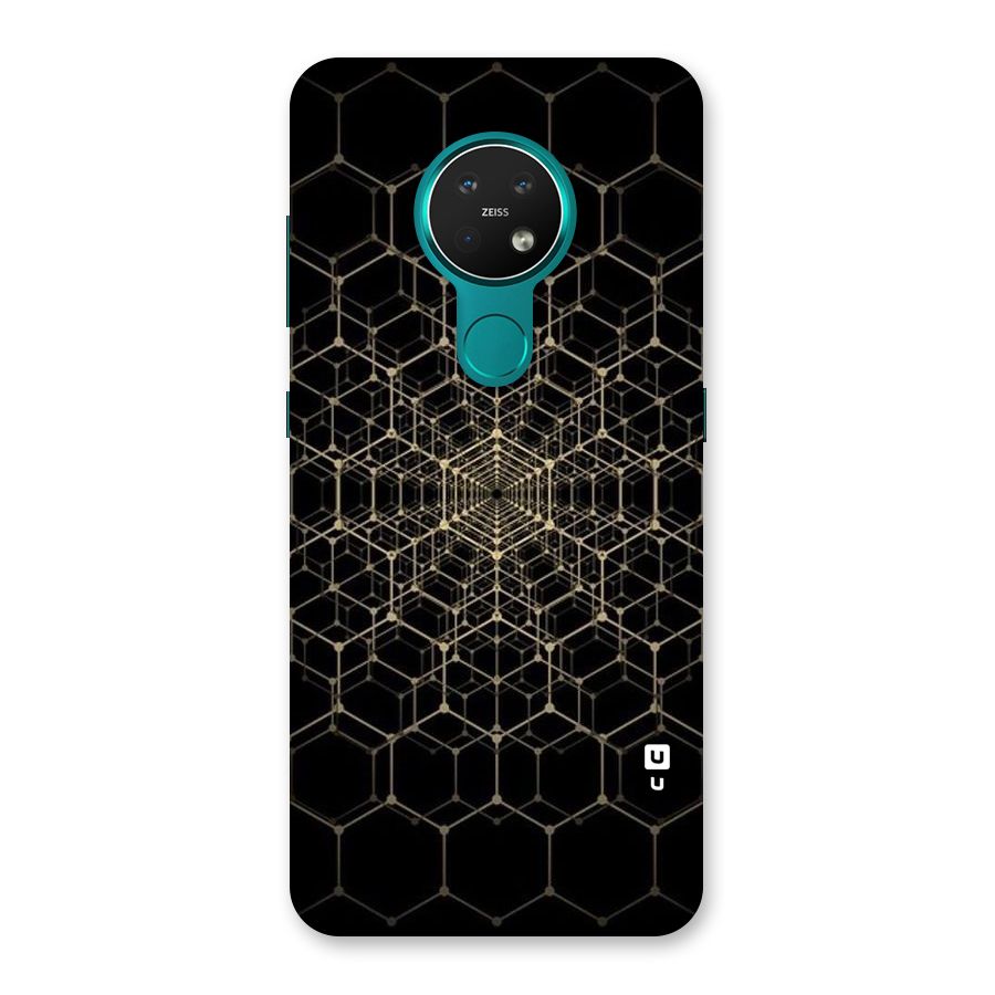 Gold Web Back Case for Nokia 7.2