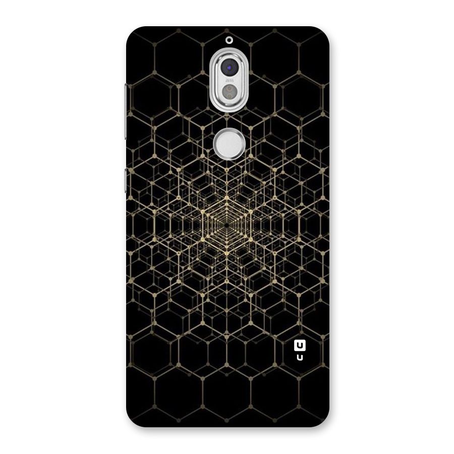 Gold Web Back Case for Nokia 7