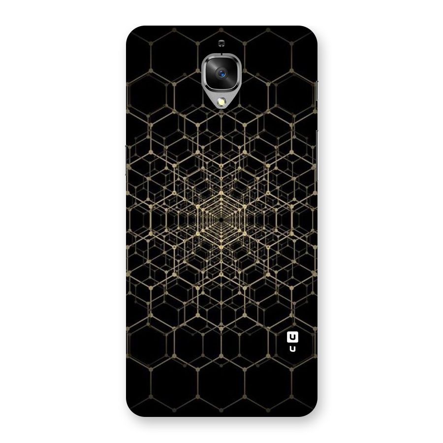 Gold Web Back Case for OnePlus 3