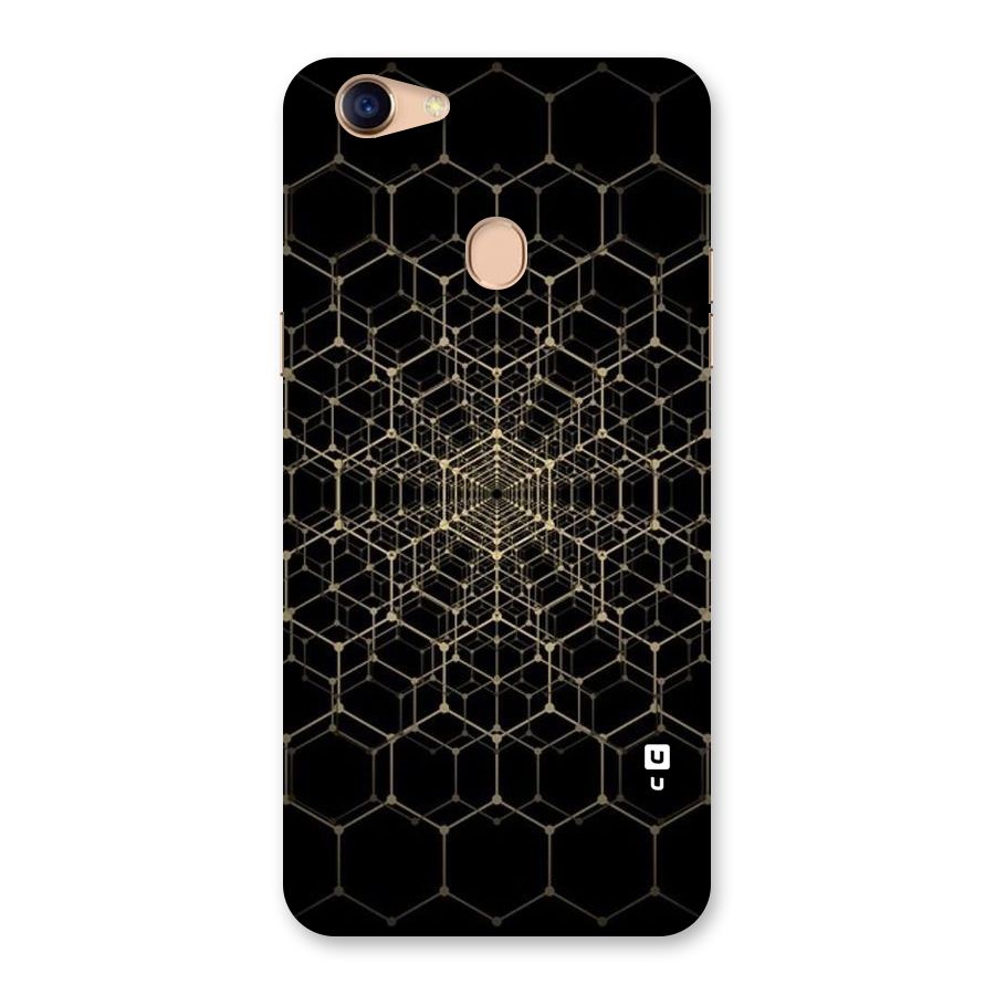 Gold Web Back Case for Oppo F5 Youth