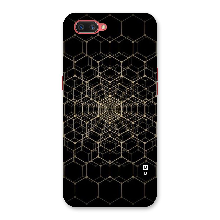 Gold Web Back Case for Oppo A3s