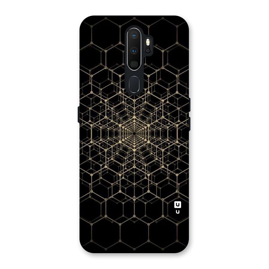 Gold Web Back Case for Oppo A5 (2020)