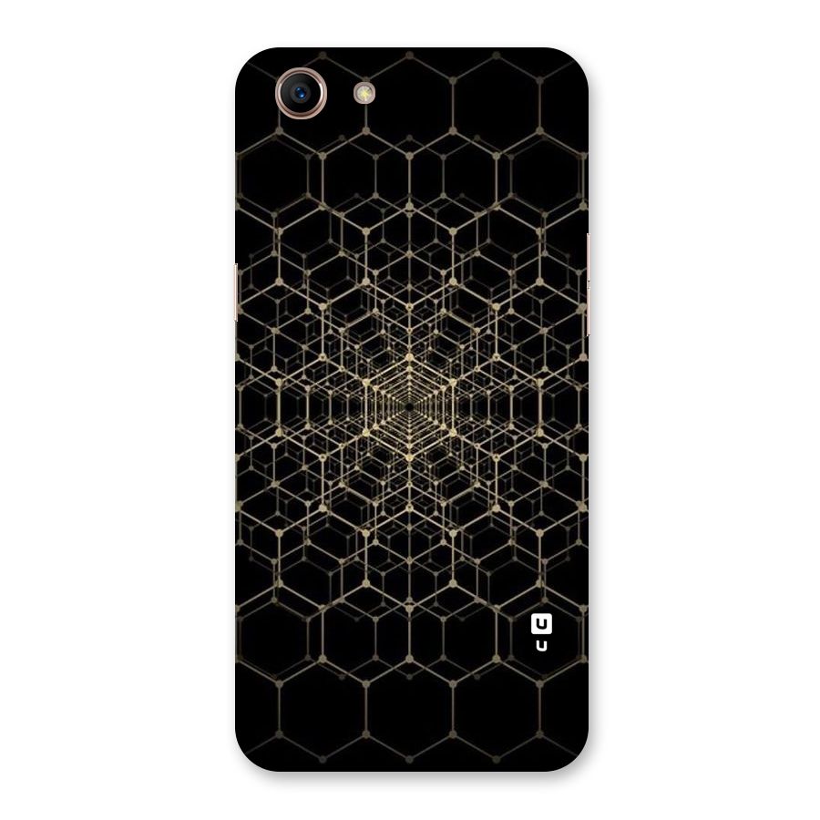 Gold Web Back Case for Oppo A83 (2018)