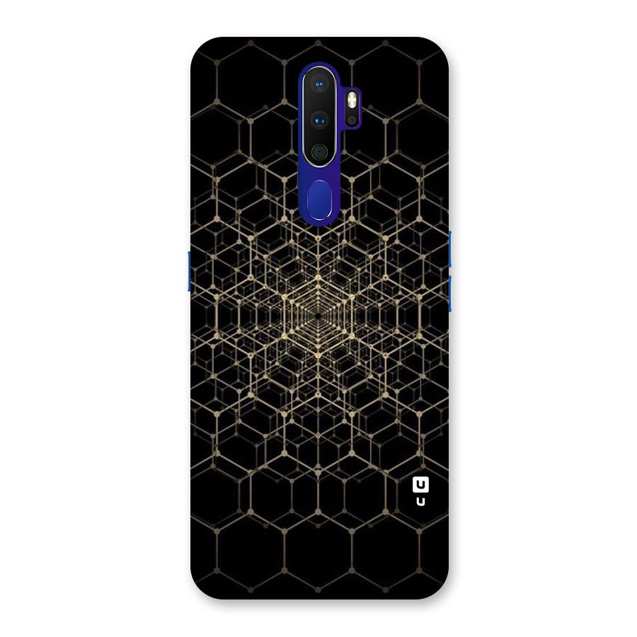 Gold Web Back Case for Oppo A9 (2020)