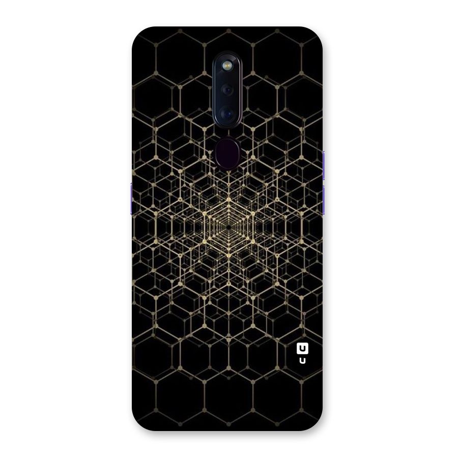 Gold Web Back Case for Oppo F11 Pro