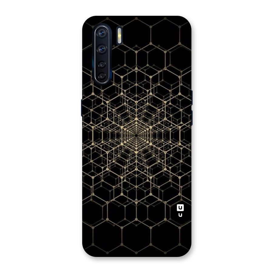 Gold Web Back Case for Oppo F15