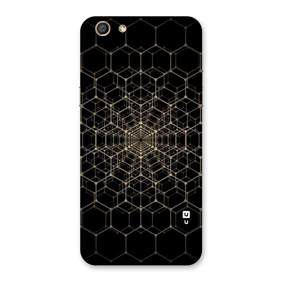 Gold Web Back Case for Oppo F3