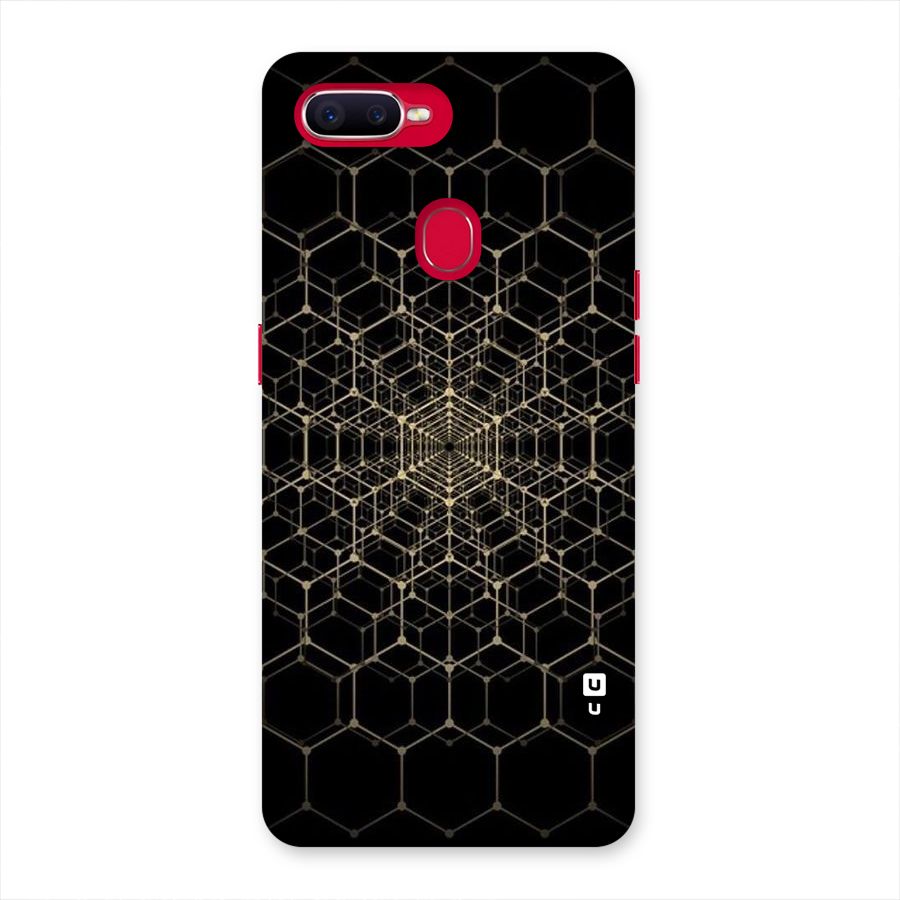 Gold Web Back Case for Oppo F9 Pro