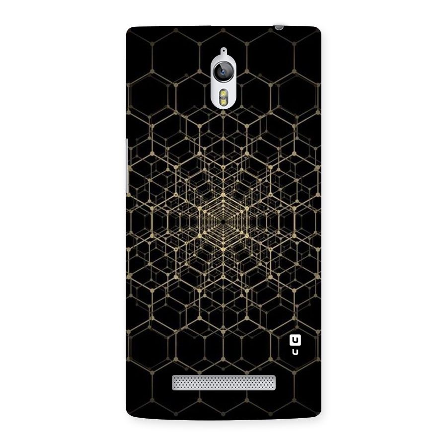 Gold Web Back Case for Oppo Find 7