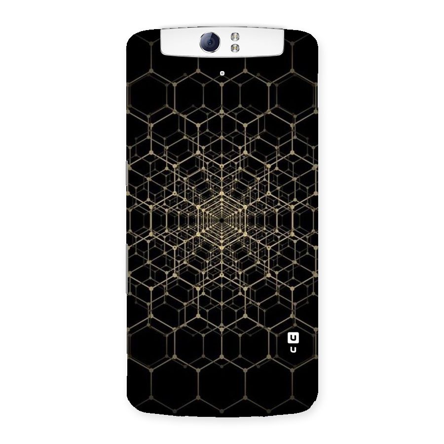 Gold Web Back Case for Oppo N1