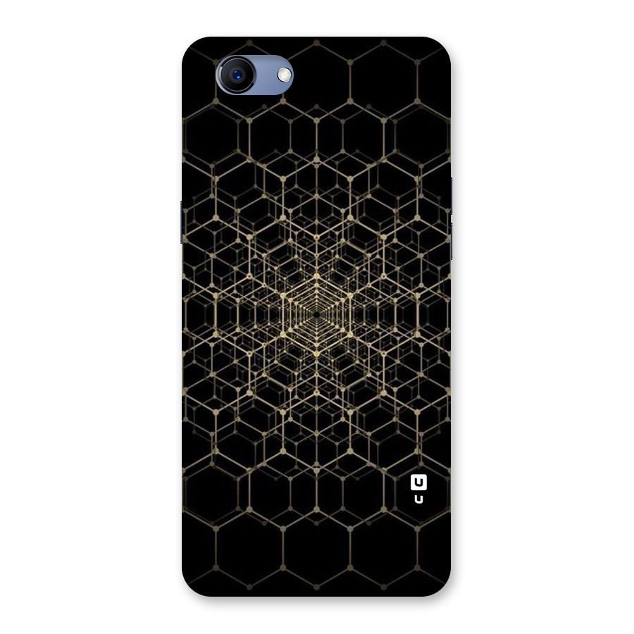 Gold Web Back Case for Oppo Realme 1