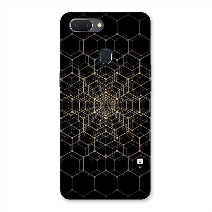 Gold Web Back Case for Oppo Realme 2