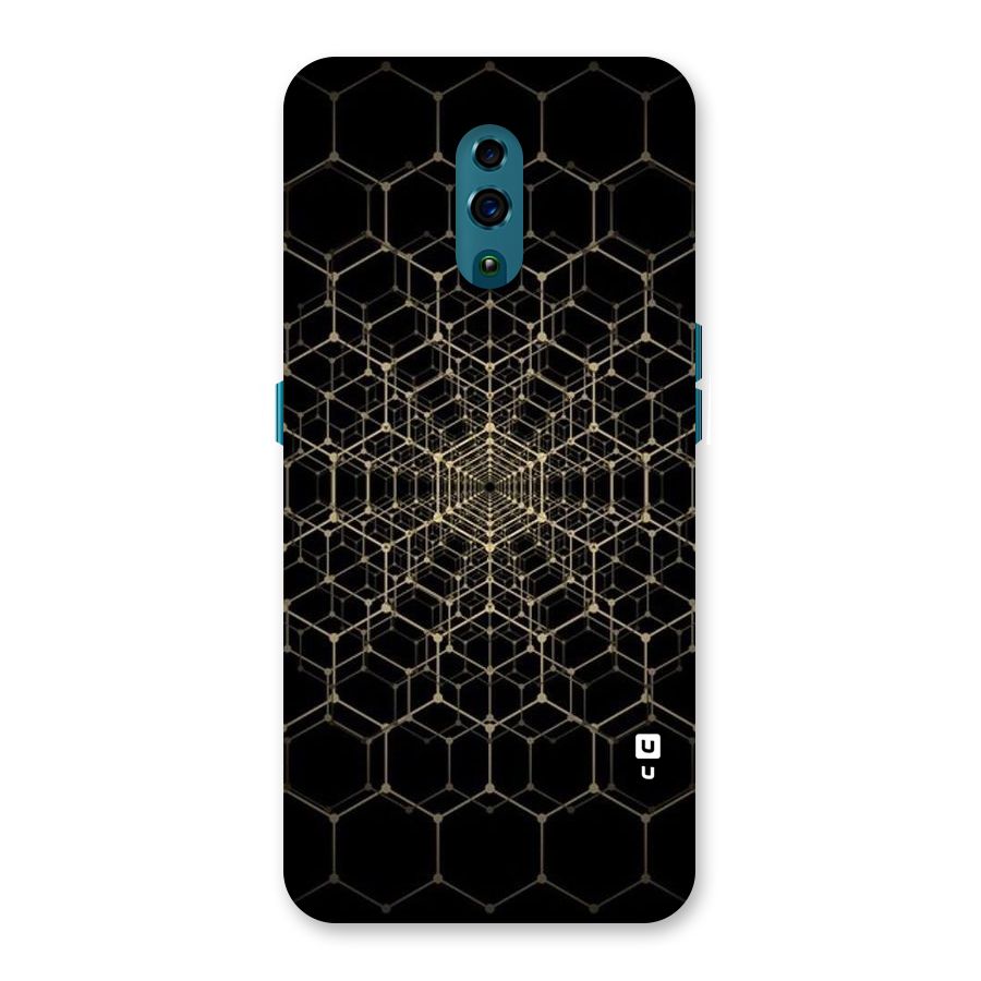 Gold Web Back Case for Oppo Reno