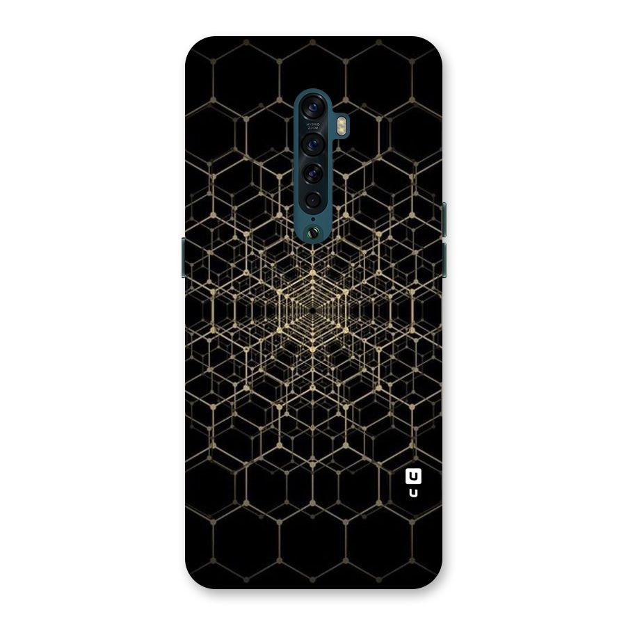Gold Web Back Case for Oppo Reno2