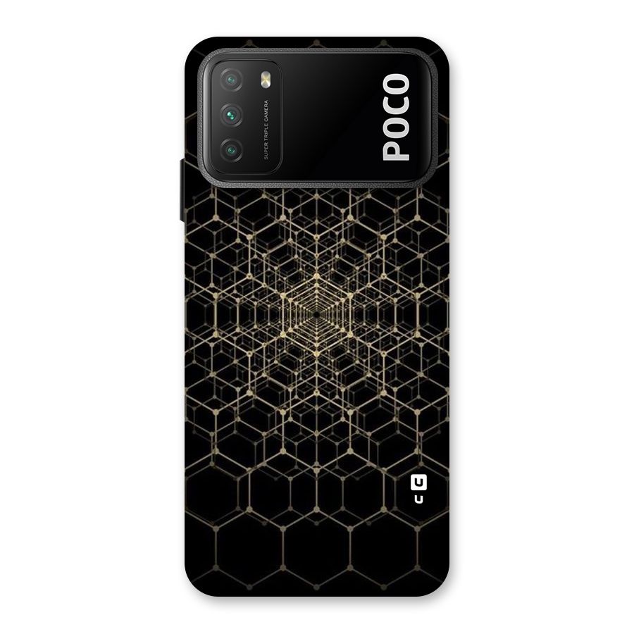 Gold Web Back Case for Poco M3