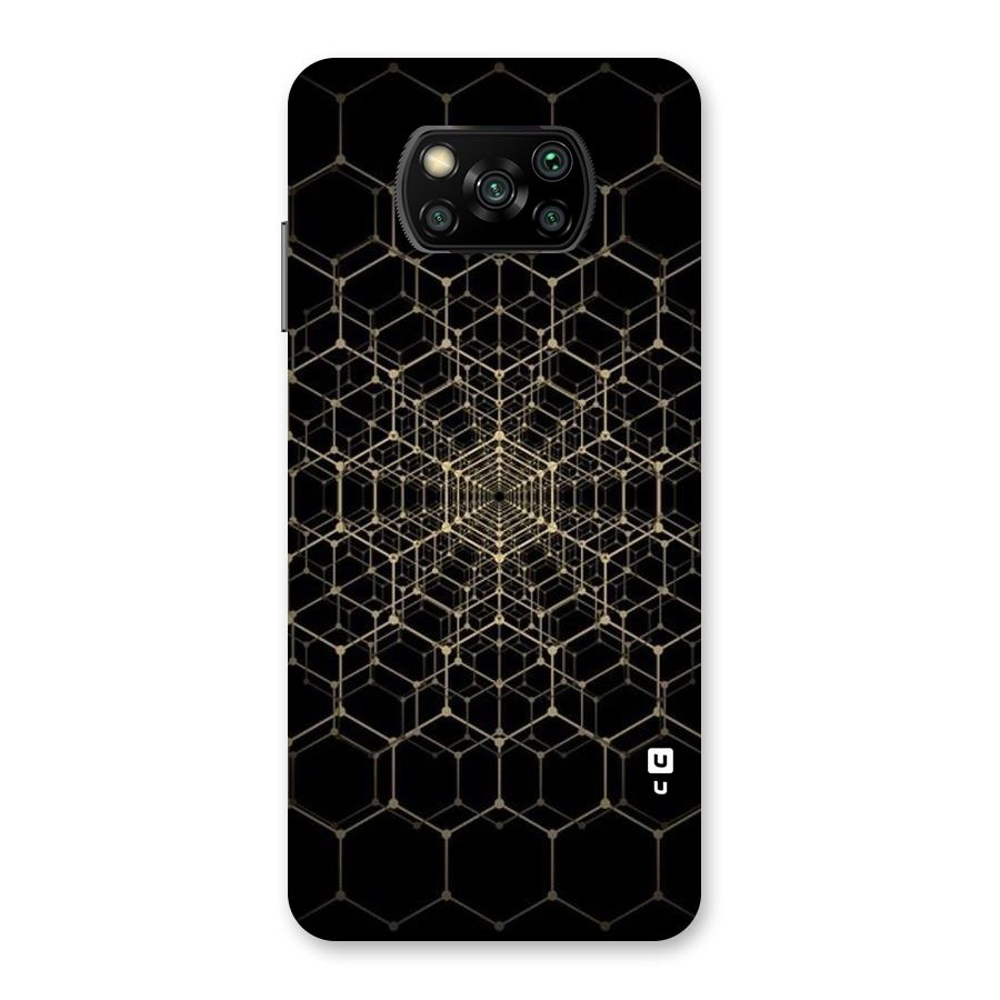 Gold Web Back Case for Poco X3