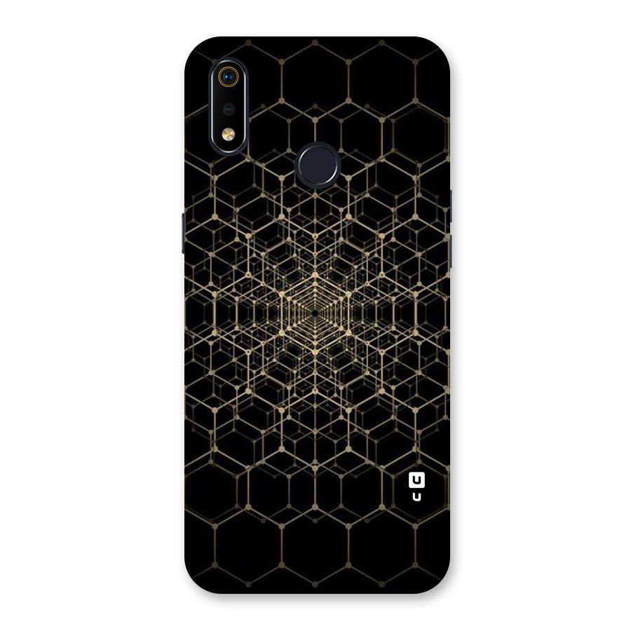 Gold Web Back Case for Realme 3i