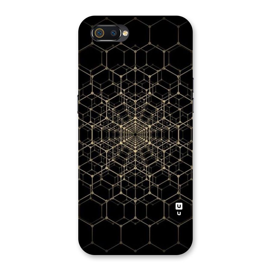 Gold Web Back Case for Realme C2