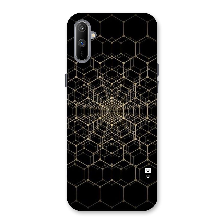 Gold Web Back Case for Realme C3