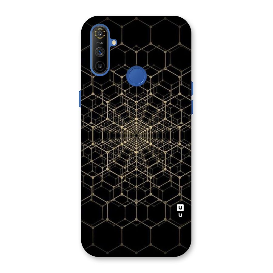 Gold Web Back Case for Realme Narzo 10A