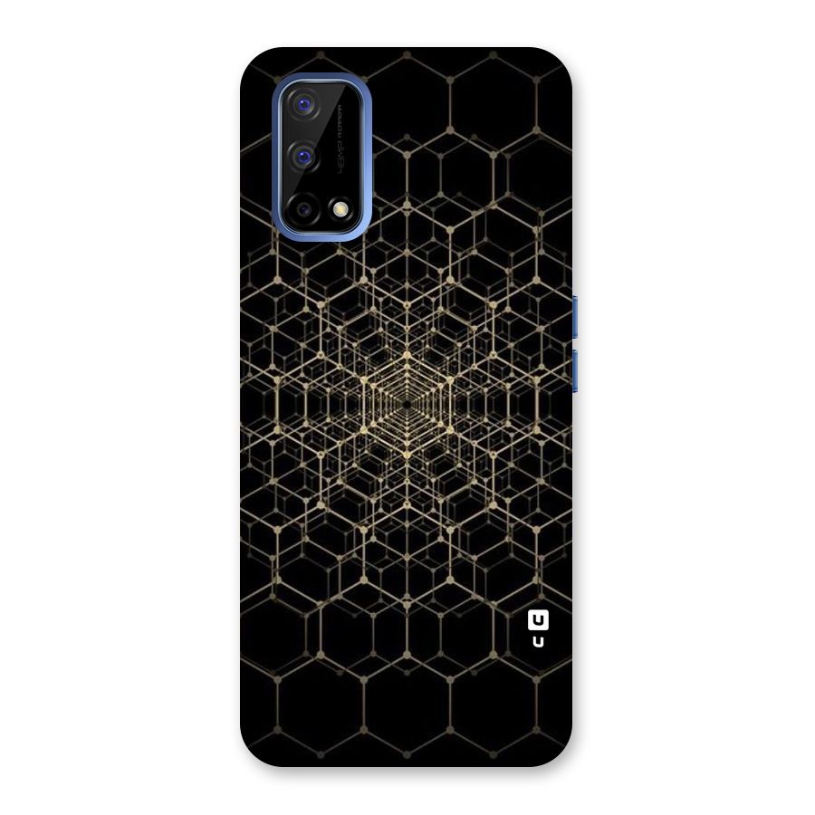 Gold Web Back Case for Realme Narzo 30 Pro