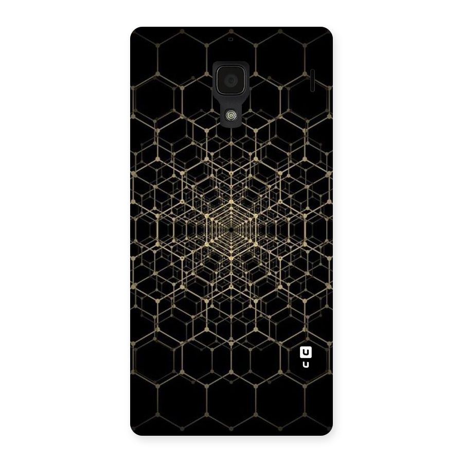 Gold Web Back Case for Redmi 1S