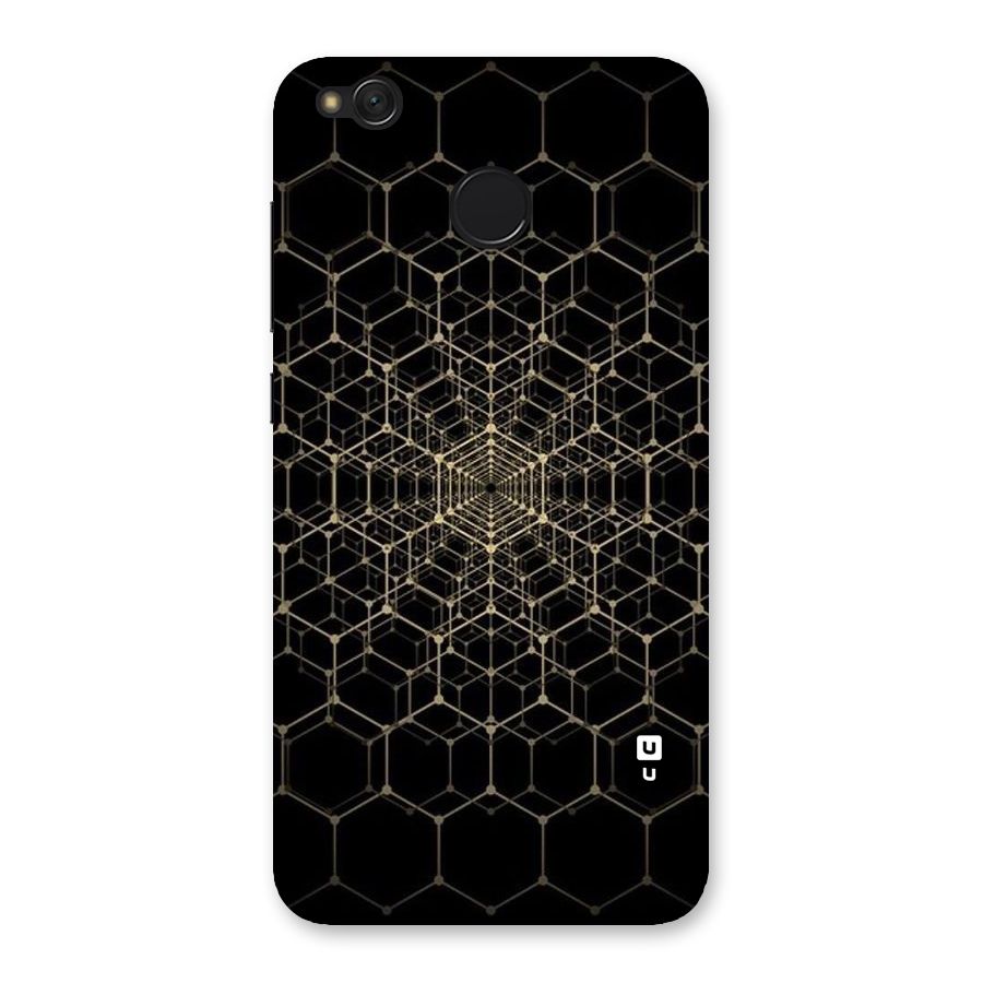Gold Web Back Case for Redmi 4