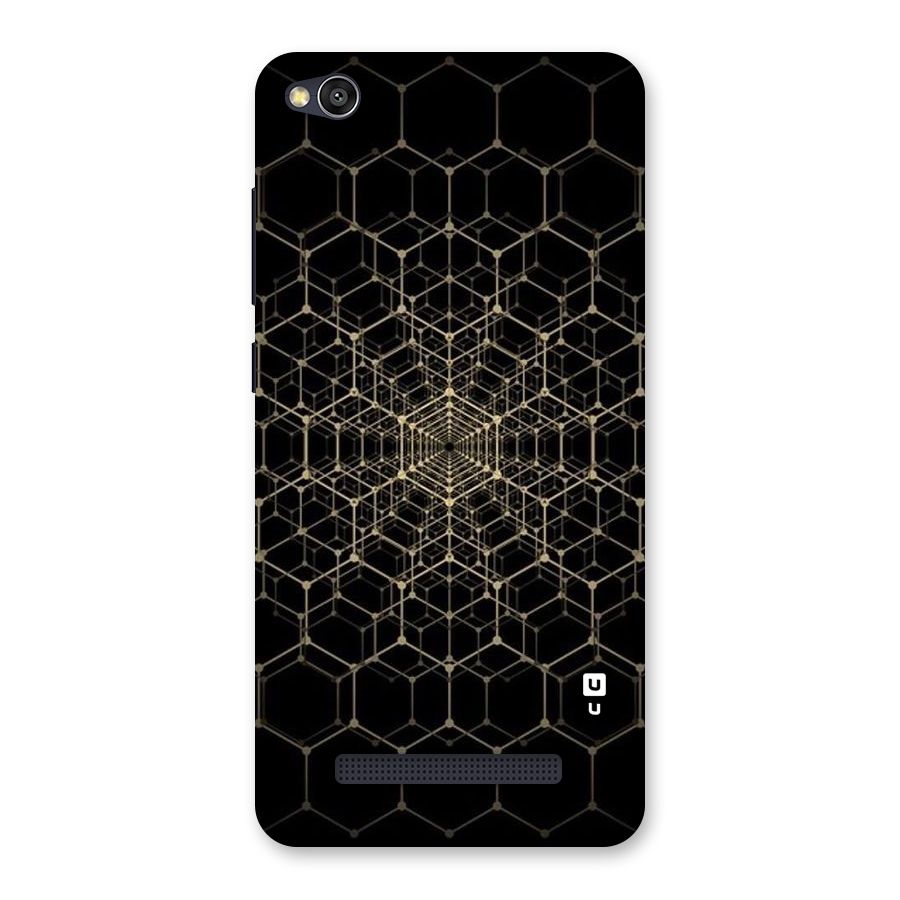 Gold Web Back Case for Redmi 4A
