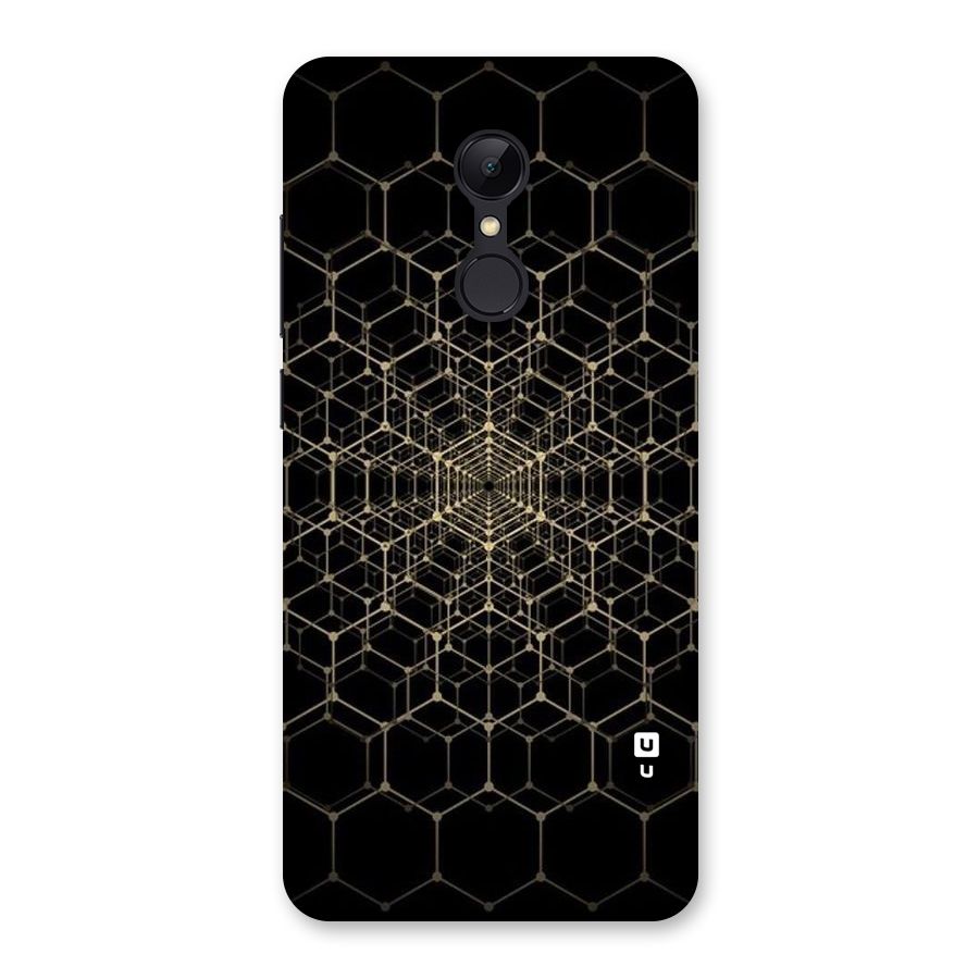 Gold Web Back Case for Redmi 5