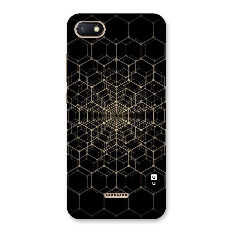Gold Web Back Case for Redmi 6A
