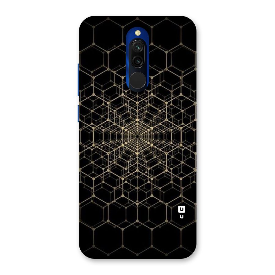 Gold Web Back Case for Redmi 8