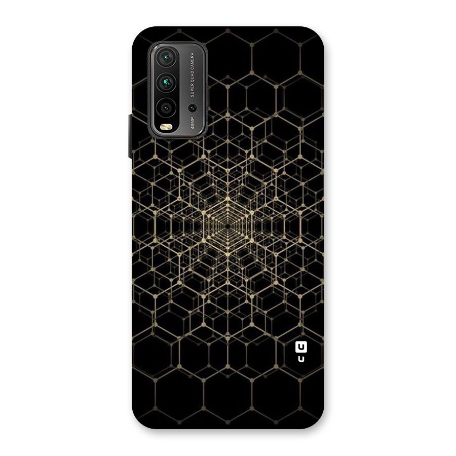 Gold Web Back Case for Redmi 9 Power