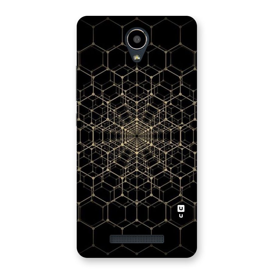 Gold Web Back Case for Redmi Note 2