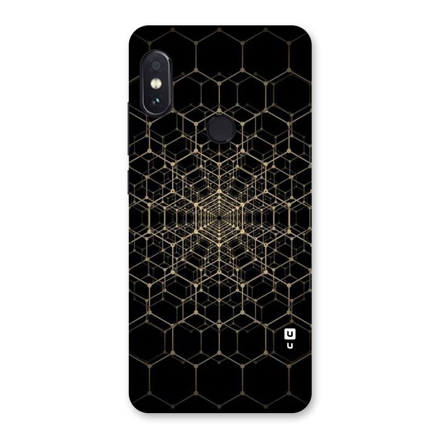 Gold Web Back Case for Redmi Note 5 Pro