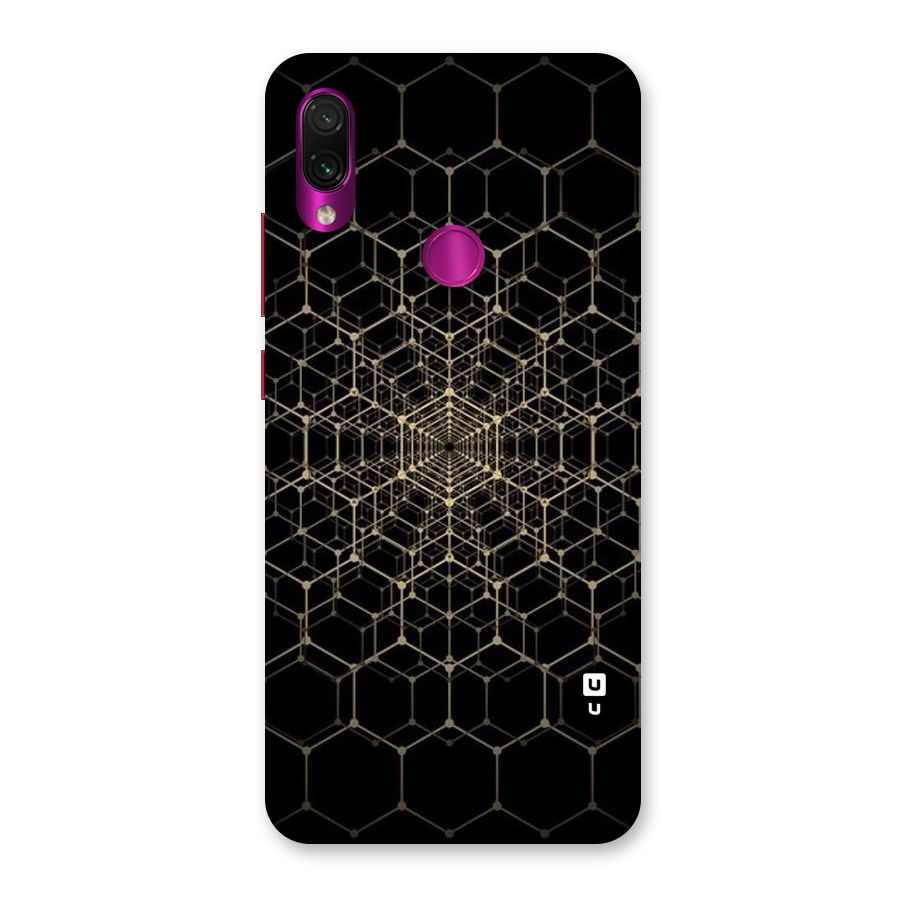 Gold Web Back Case for Redmi Note 7 Pro