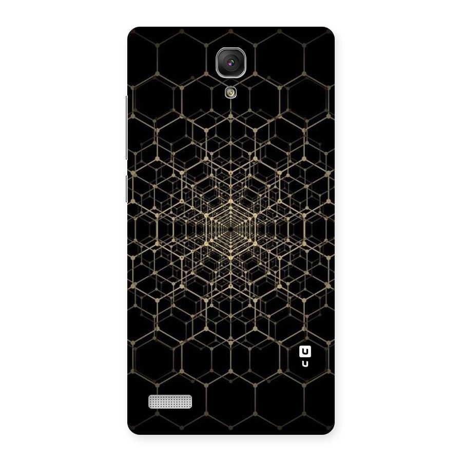 Gold Web Back Case for Redmi Note Prime