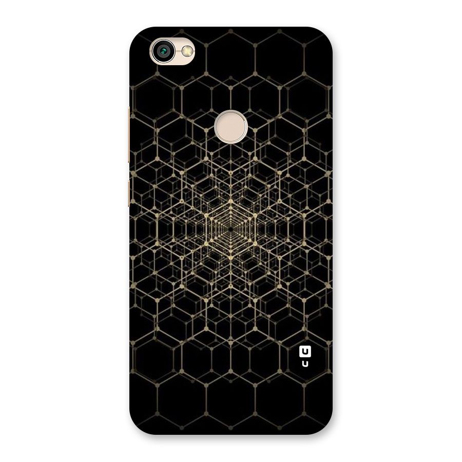 Gold Web Back Case for Redmi Y1 2017